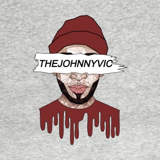 TheJohnnyVic Burgundy Clear Background by Clementine T-Shirt